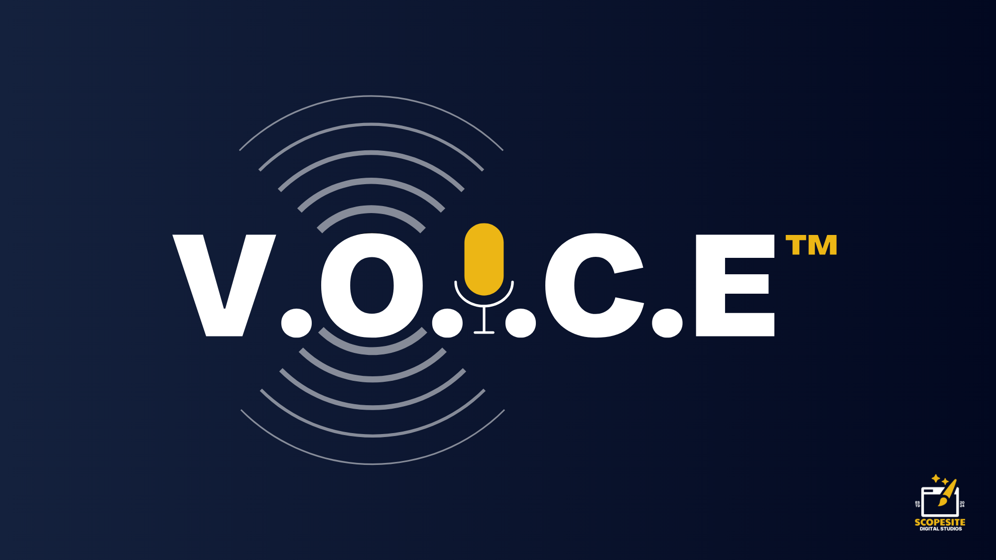 V.O.I.C.E™ methodology logo - ScopeSite's proprietary AI visibility optimisation framework for intelligent conversational engines